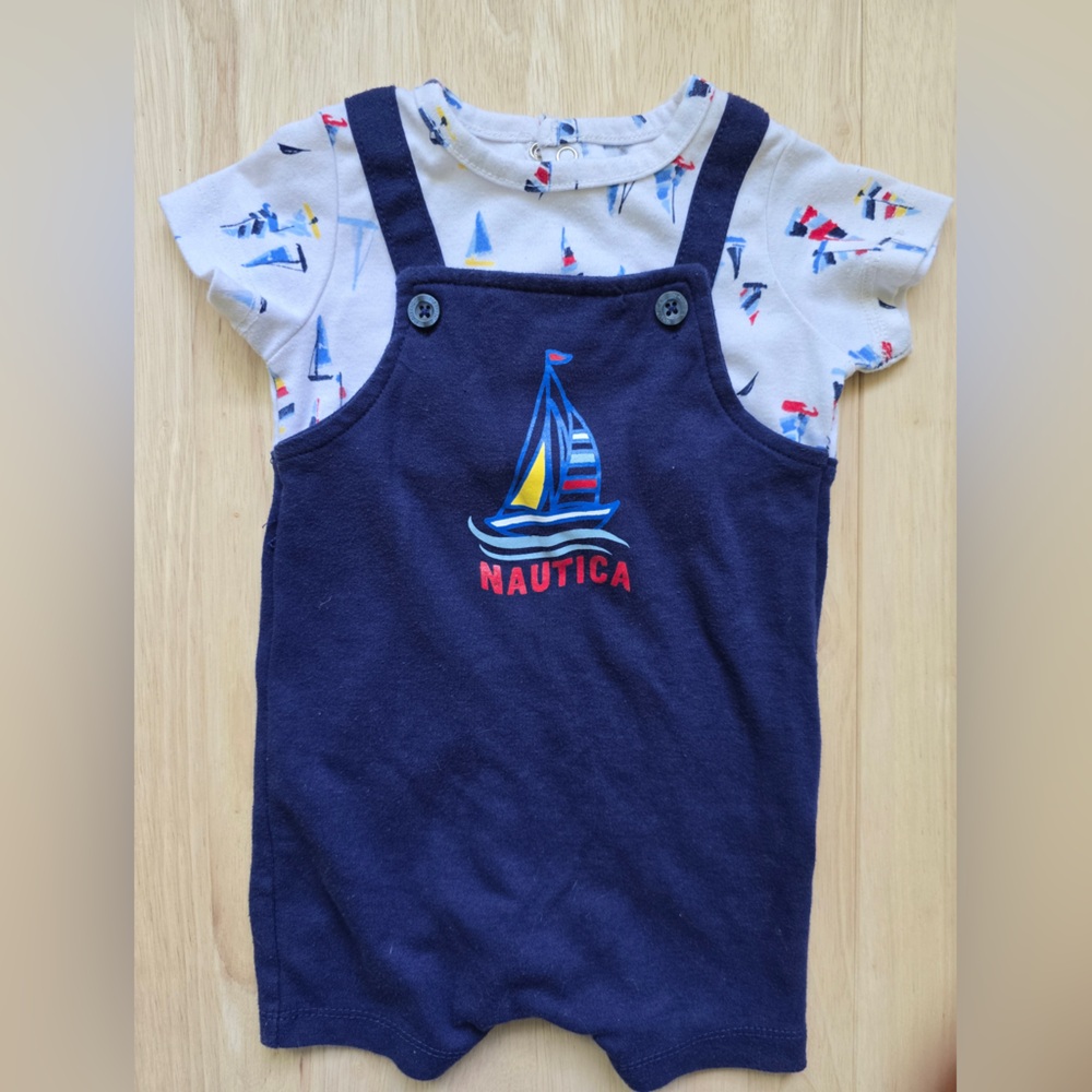 Nautical sailor sailboat summer onesie 12 month